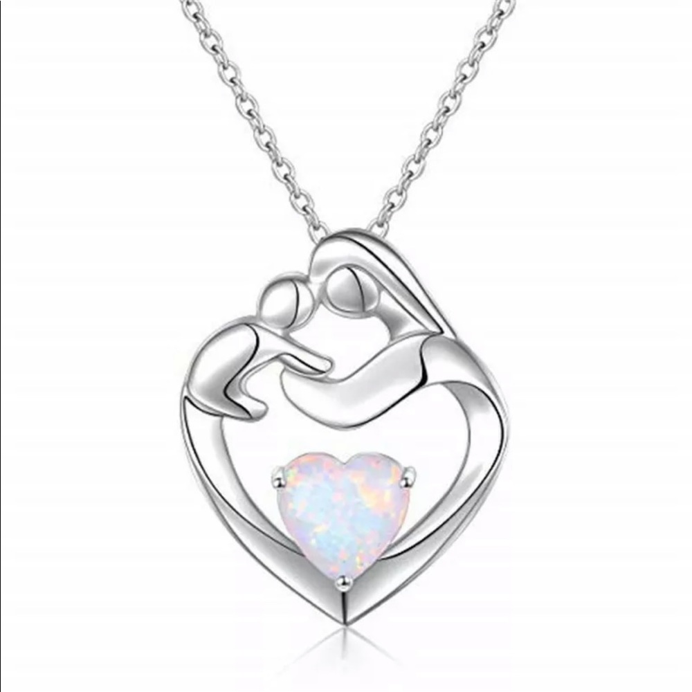 Mother child necklace beautiful